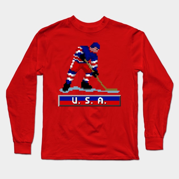 Team U.S.A. Hockey Long Sleeve T-Shirt by clarkehall